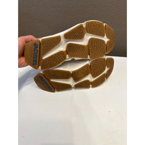 Sorel Kinetic RNEGD Lace Float Sneakers Womens 6.5 Cream Blue - Picture 5 of 6